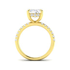 9ct Yellow Gold Radiant Lab Grown Diamond Ring 2