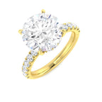 18ct Yellow Gold Round Lab Grown Diamond Ring 1