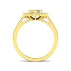 9ct Yellow Gold Cushion Cvd Old Cut Ring 2