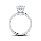 9ct White Gold Cushion Lab Grown Diamond Ring 2