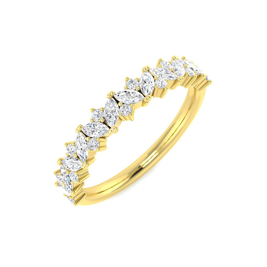 18ct Yellow Gold Marquise Diamond Ring 1