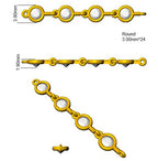 9ct Yellow Gold Round Lab Grown Diamond Bracelet 2