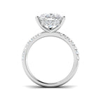 9ct White Gold Pear Lab Grown Diamond Ring 2