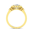 9ct Yellow Gold Round Cvd Old Cut Ring 2