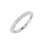 18ct White Gold Round Lab Grown Diamond Ring 1