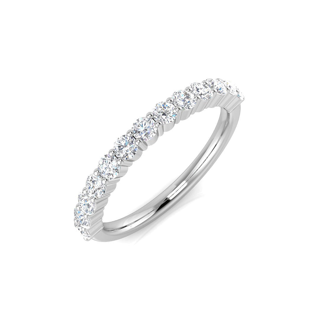 Platinum Round Lab Grown Diamond Ring 1