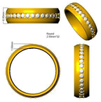 9ct Yellow Gold Round Lab Grown Diamond Ring 3