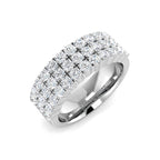 9ct White Gold Round Lab Grown Diamond Ring 1
