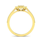 9ct Yellow Gold Radiant Diamond Ring 2