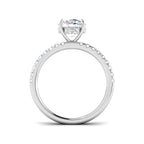 9ct White Gold Round Lab Grown Diamond Ring 2