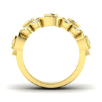 9ct Yellow Gold Round Lab Grown Diamond Ring 2