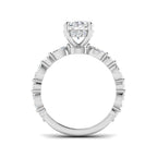 Platinum Marquise and Oval Lab Grown Diamond Ring 2