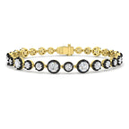 9ct Yellow Gold Round Lab Grown Diamond Bracelet 1