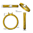9ct White Gold Pear Lab Grown Diamond Ring 3