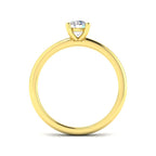 18ct Yellow Gold Round Lab Grown Diamond Ring 2