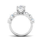 9ct White Gold Oval Lab Grown Diamond Ring 2