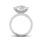 Platinum Oval Lab Grown Diamond Ring 2