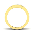 9ct Yellow Gold Round Lab Grown Diamond Ring 2