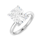 9ct White Gold Cushion Lab Grown Diamond Ring 1