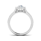 9ct White Gold Round Lab Grown Diamond Ring 2