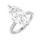 Platinum Marquise Lab Grown Diamond Ring 1