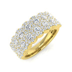 9ct Yellow Gold Round Lab Grown Diamond Ring 1