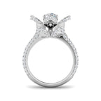 9ct White Gold Round Lab Grown Diamond Ring 2