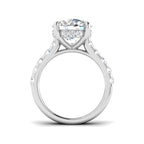 9ct White Gold Round Lab Grown Diamond Ring 2