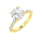 18ct Yellow Gold Marquise Lab Grown Diamond Ring 1