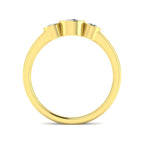 9ct Yellow Gold Round Lab Grown Diamond Ring 2