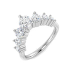 9ct White Gold Round Lab Grown Diamond Ring 1