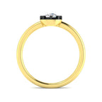 9ct Yellow Gold Round Lab Grown Diamond Ring 2