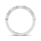 9ct White Gold Emerald Cut Lab Grown Diamond Ring 2