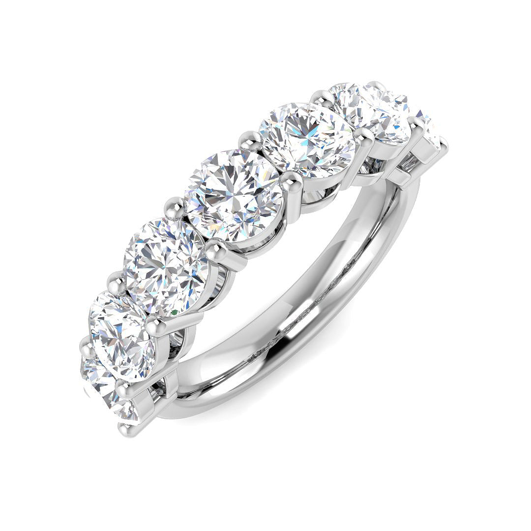 Platinum Round Lab Grown Diamond Ring 1