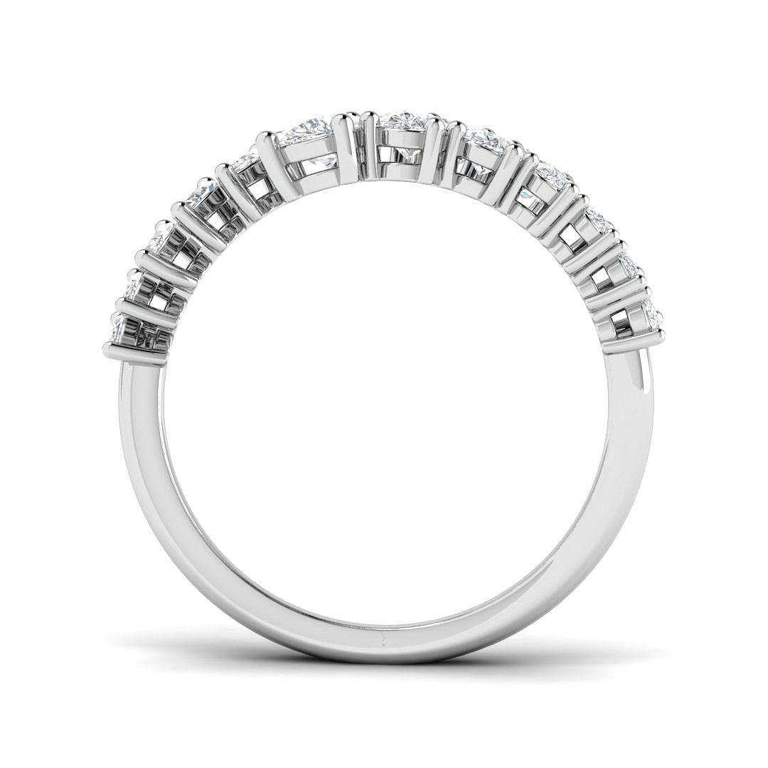9ct White Gold Marquise and Pear Lab Grown Diamond Ring 2