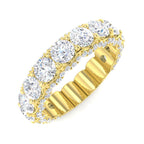 9ct Yellow Gold Round Lab Grown Diamond Ring 1
