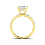 9ct Yellow Gold Radiant Lab Grown Diamond Ring 2