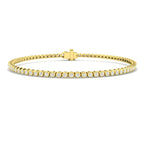 9ct Yellow Gold Round Lab Grown Diamond Bracelet 1