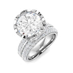 9ct White Gold Round Lab Grown Diamond Ring 1
