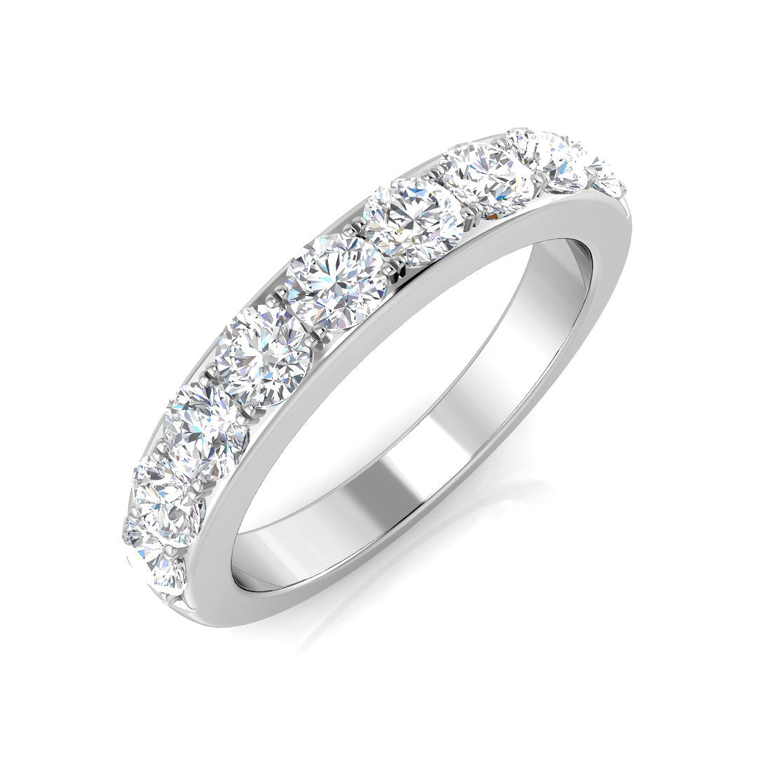 Platinum Round Lab Grown Diamond Ring 1