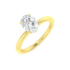 9ct Yellow Gold Oval Lab Grown Diamond Ring 1