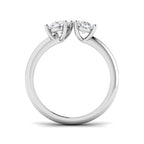 Platinum Oval Lab Grown Diamond Ring 2