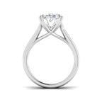 9ct White Gold Oval Lab Grown Diamond Ring 2