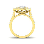 9ct Yellow Gold Round Lab Grown Diamond Ring 2