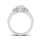 9ct White Gold Oval Lab Grown Diamond Ring 2