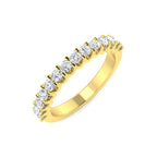 9ct Yellow Gold Round Lab Grown Diamond Ring 1