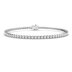 9ct White Gold Round Lab Grown Diamond Bracelet 1