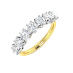 9ct Two Tone Round Cvd Old Cut Ring 1