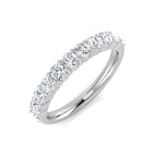 9ct White Gold Round Lab Grown Diamond Ring 1