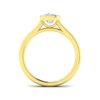 9ct Yellow Gold Cushion Lab Grown Diamond Ring 2